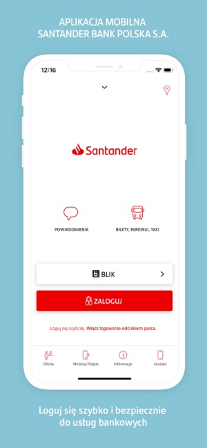 Santander makler aplikacja