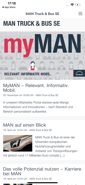 MAN Truck & Bus SE - myMAN(圖1)-速報App