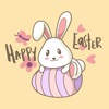 Easter Rabbit Pascha Stickers