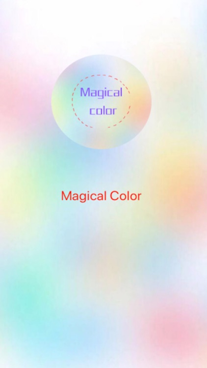 Magical color for happy