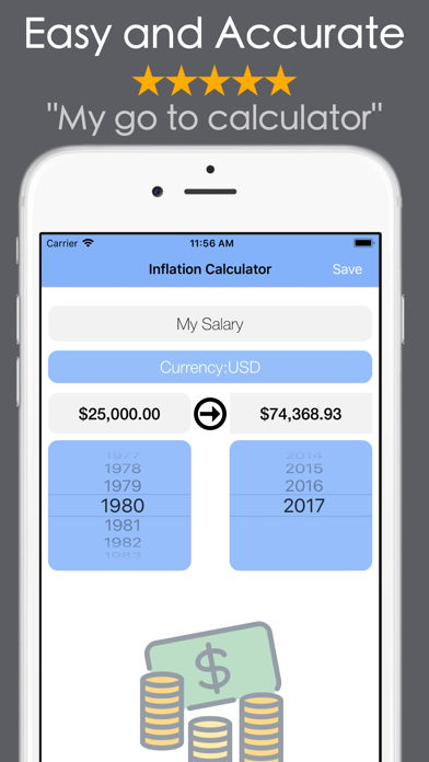 Inflation Calculator CPI RPG screenshot 2