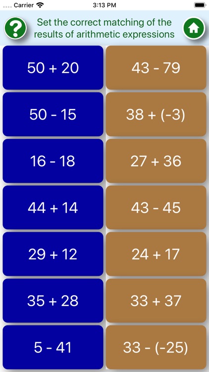 Create arithmetic matching