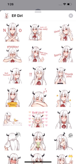 Elf Girl Sticker Pack(圖2)-速報App