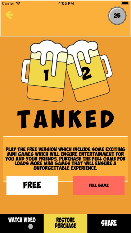 Tanked: drinking game