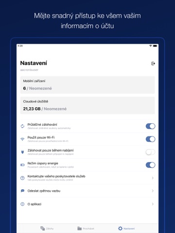 Acronis Cyber Backup - náhled