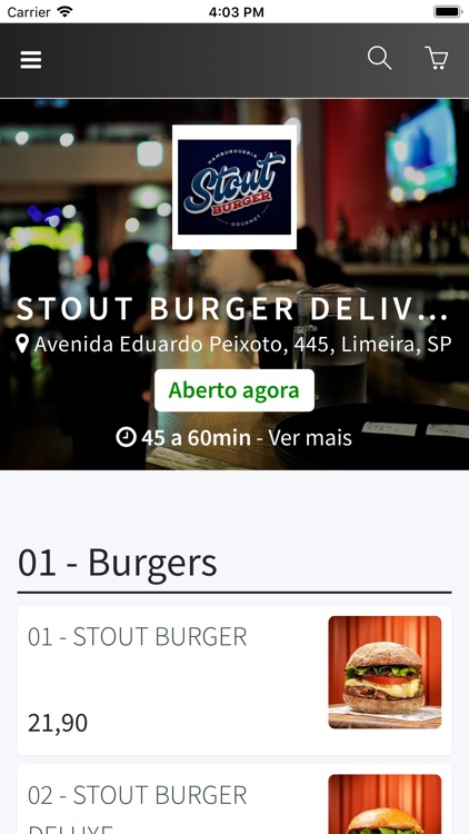 Stout Burger Delivery