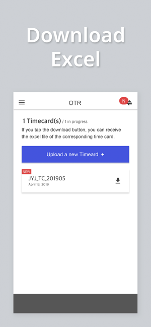 OTR - Time card to Excel(圖3)-速報App