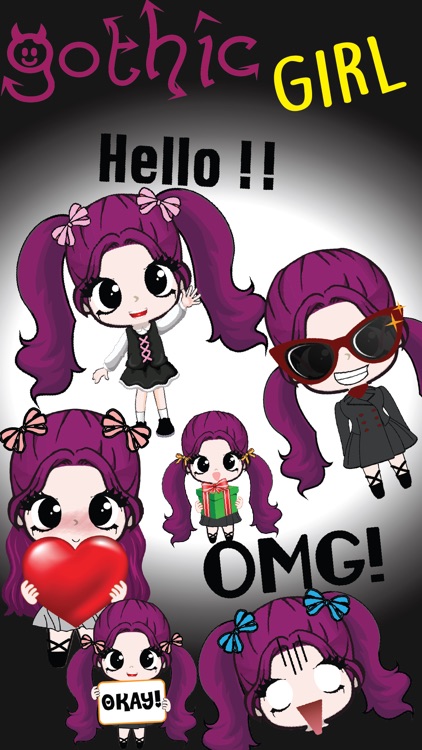 Gothic Girl-Goth Chibi