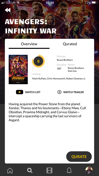 Qurator Movie Review App screenshot 2