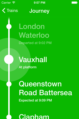 Track - Real time trains - náhled