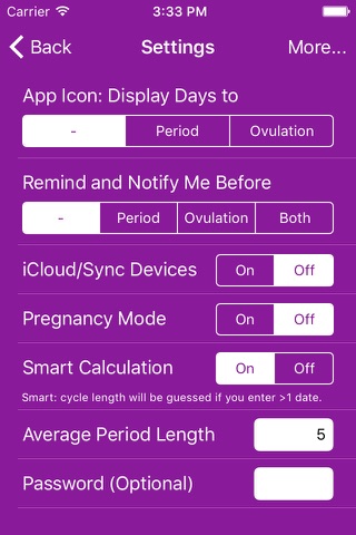 Menstrual Period Tracker Pro screenshot 2