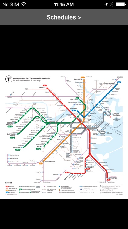 MBTA Boston T Transit Map screenshot-3