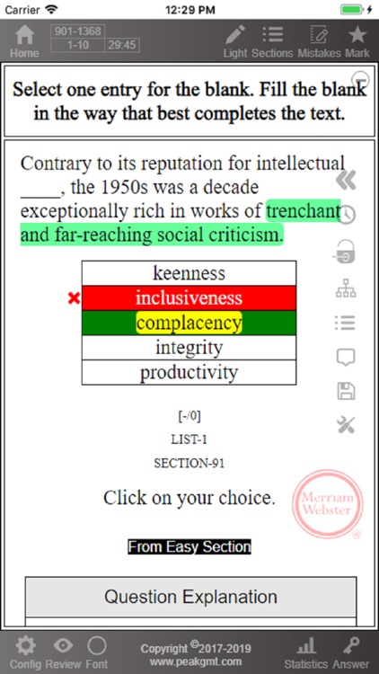 Practice 5 for GRE® Test