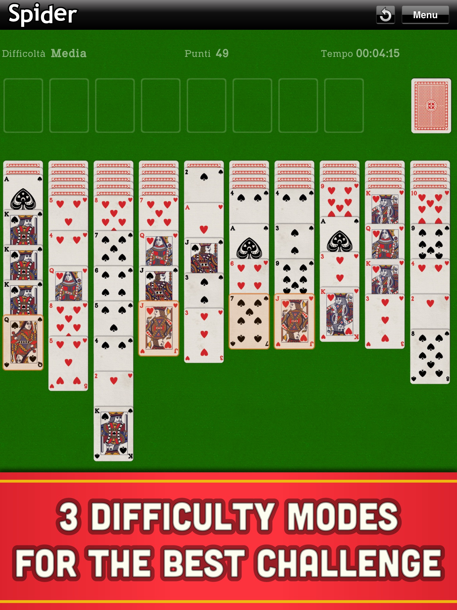 Spider Solitaire - Card Game screenshot 2