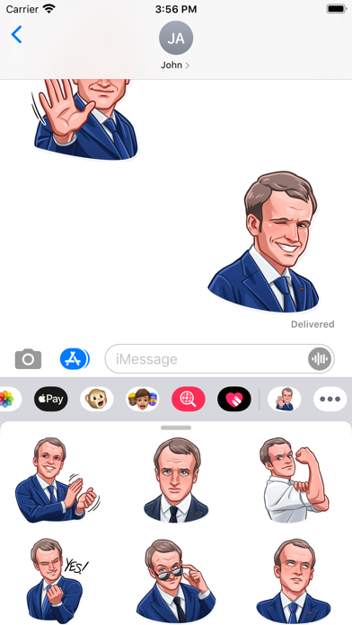 E. Macron Stickers screenshot 4