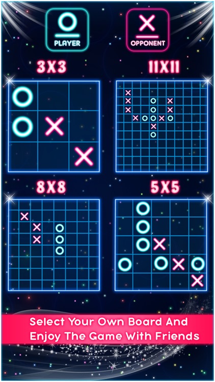 Tic Tac Toe Glow Puzzle Game screenshot-3