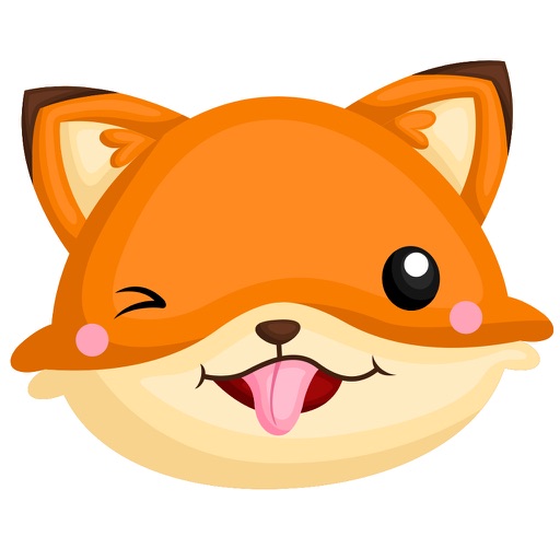 Cute Fox' Sticker