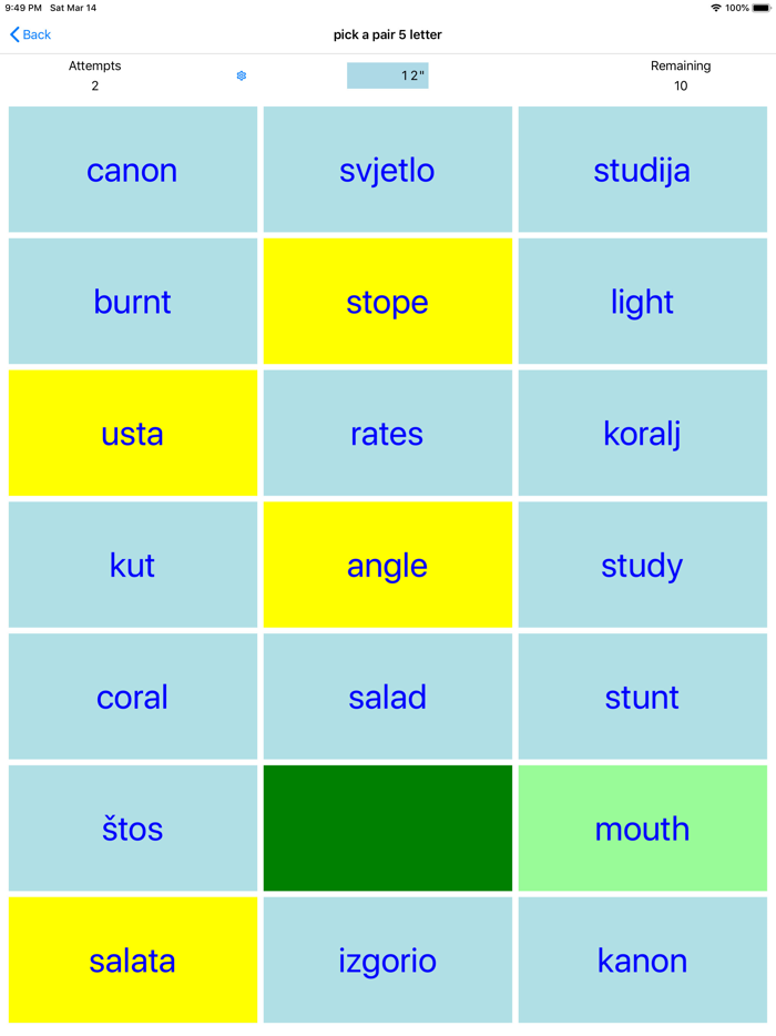 PickAPair Croatian - English