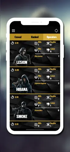 Captura de Pantalla 4 R6 - Stat for Rainbow Six iphone