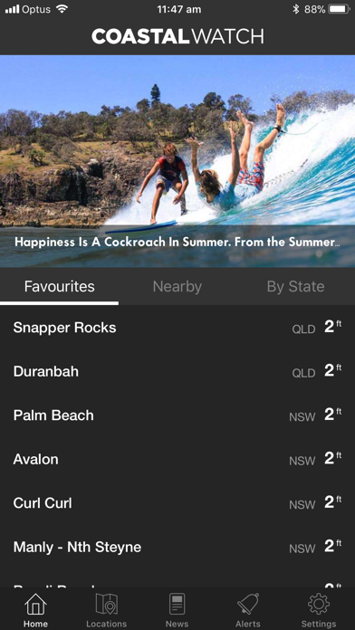 Hurley Surf Coastalwatch Screenshot 1