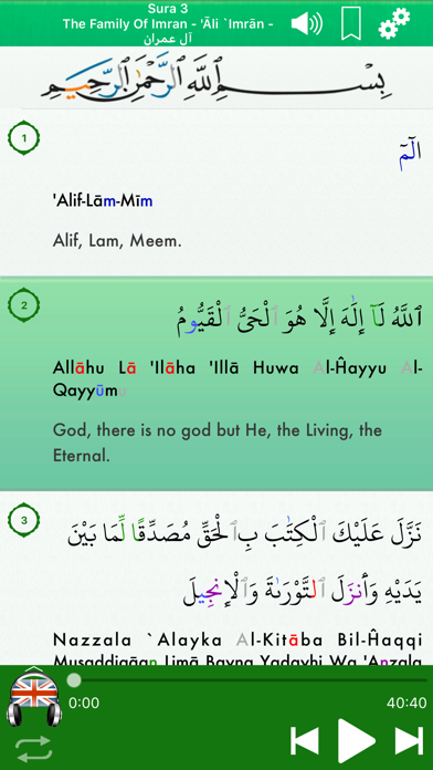 Quran Audio mp3 in English screenshot 3