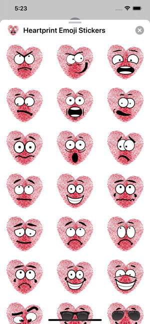 Heartprint Emoji Stickers(圖2)-速報App