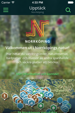 Norrköpings Naturkarta - náhled