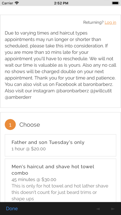 How to cancel & delete Baron Barbers from iphone & ipad 4