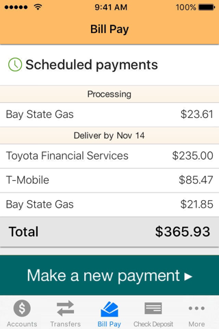 MemoryBank Mobile Banking - náhled