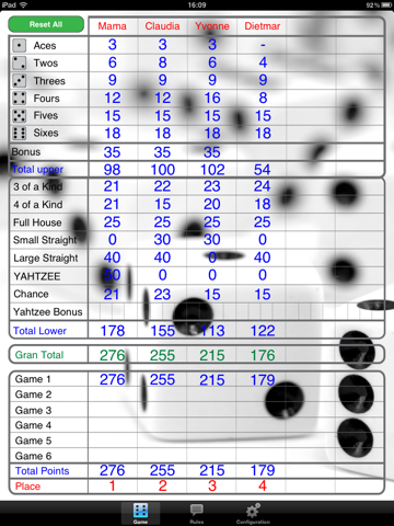 Yahtzee! Score Card screenshot 2