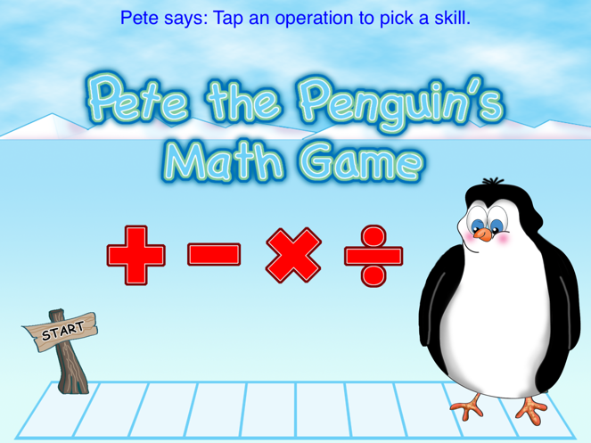 pete the penguins math game