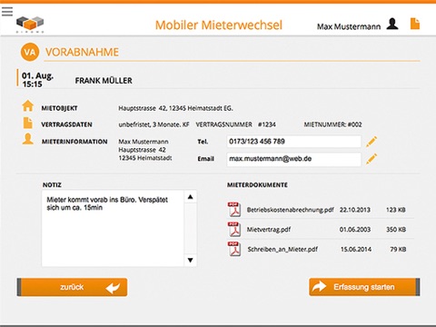 mobile Wohnungsübergabe screenshot 3