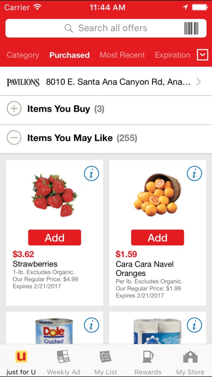 Pavilions Deals & Rewards