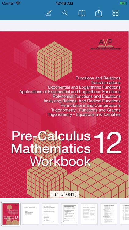 iWriteMath PreCalculus 12