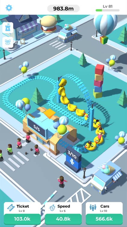 Idle Roller Coaster screenshot-4