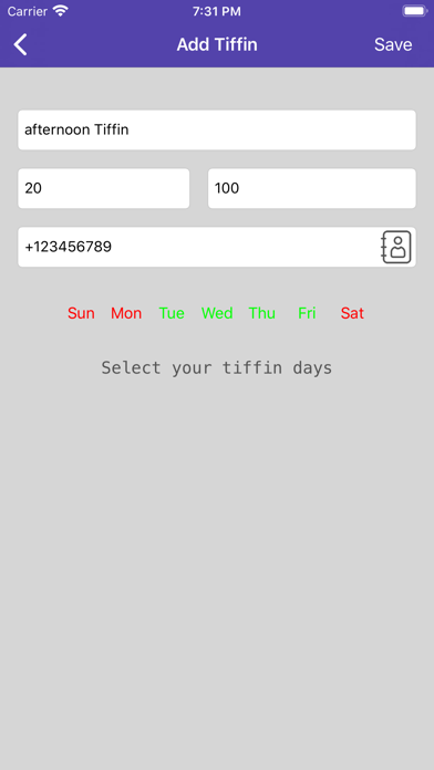 Manage Tiffin Deliveries screenshot 2