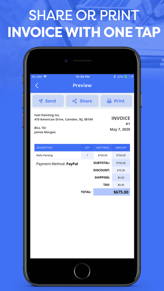 Invoice Maker - Create Invoice App for iPhone - Free Download Invoice ...