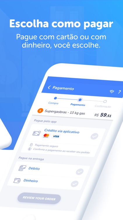 Chama: Entrega de botijão