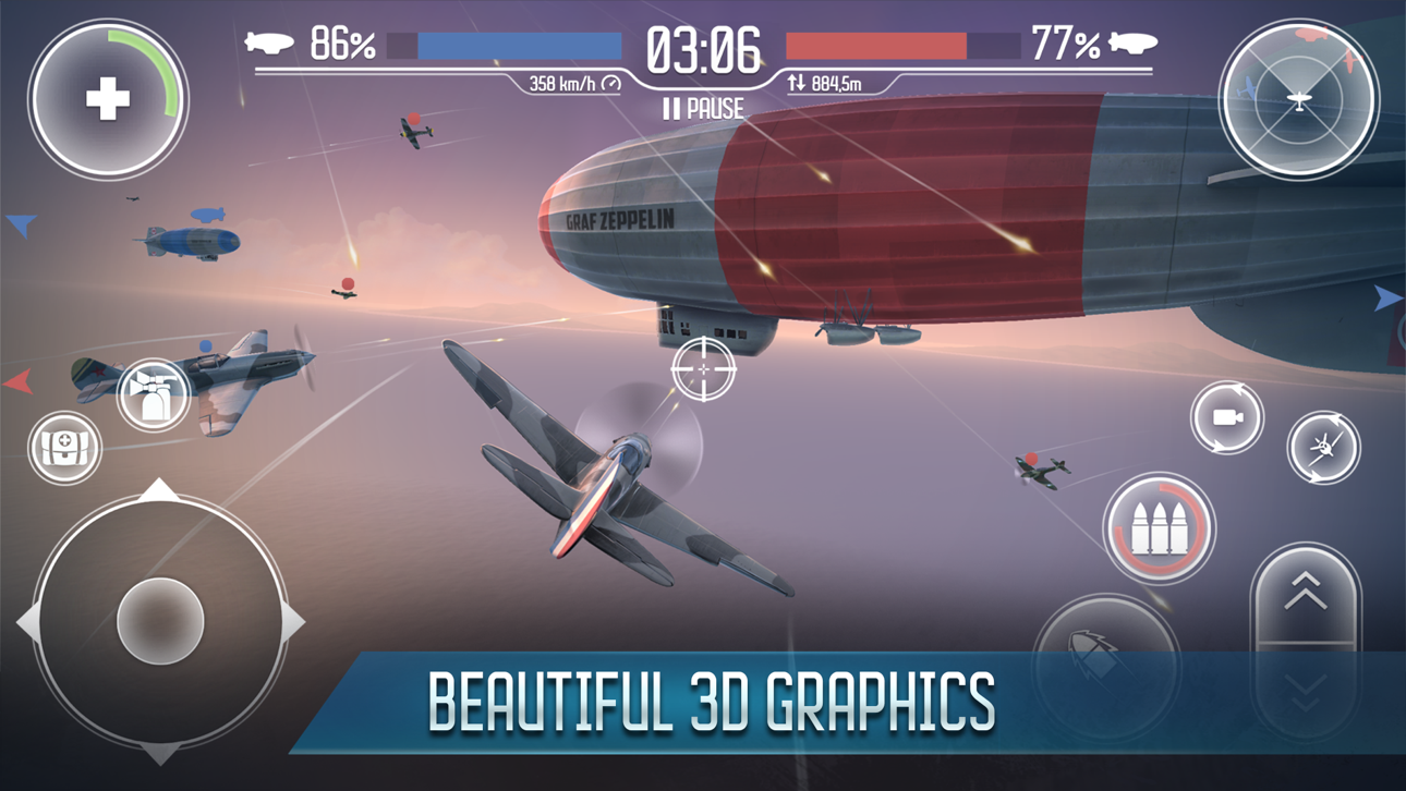 Sky Baron: War of Nations Hack screenshot 2 - iOS game interface