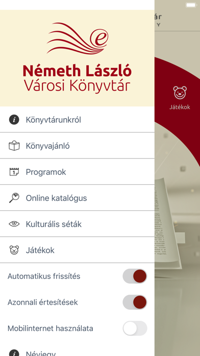 Németh László Városi Könyvtár screenshot 2
