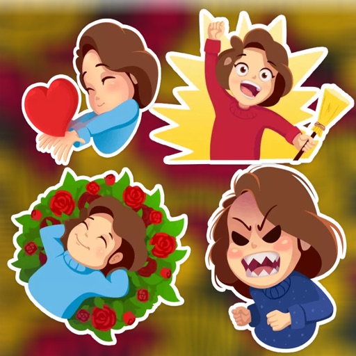 Cute Girl Stickers Daily