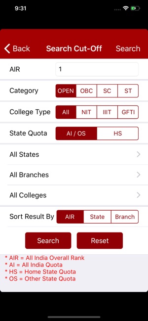 NIT JoSAA Admission-2019(圖2)-速報App