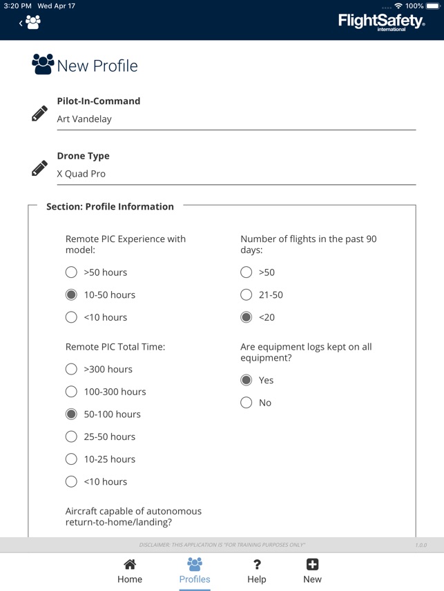 FlightSafety sUAS FRAT(圖1)-速報App