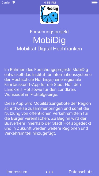 MobiDig Fahrtauskunft