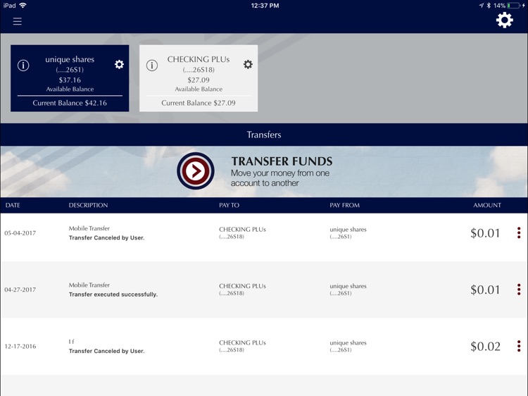 Citizens FCU Mobile for iPad screenshot-3