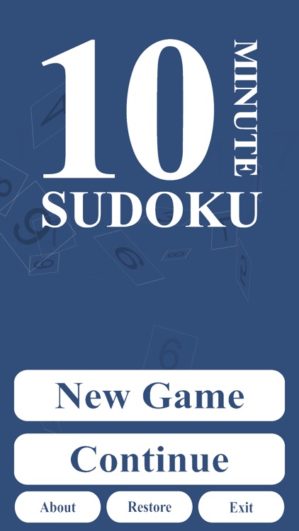 10 Minute Sudoku