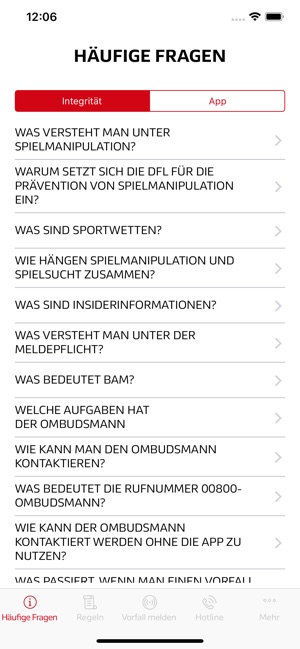 DFL Integrity App