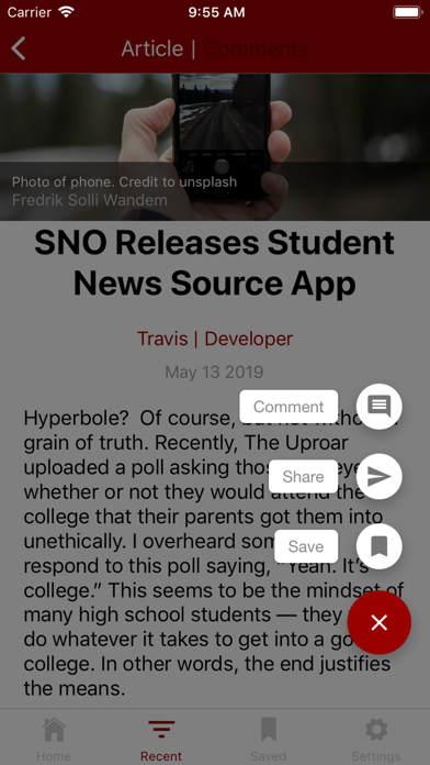 Student News Source screenshot 2