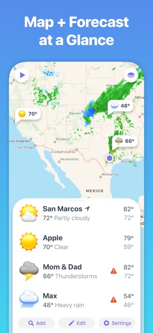 Weather Up ▴ Live Weather Maps(圖1)-速報App