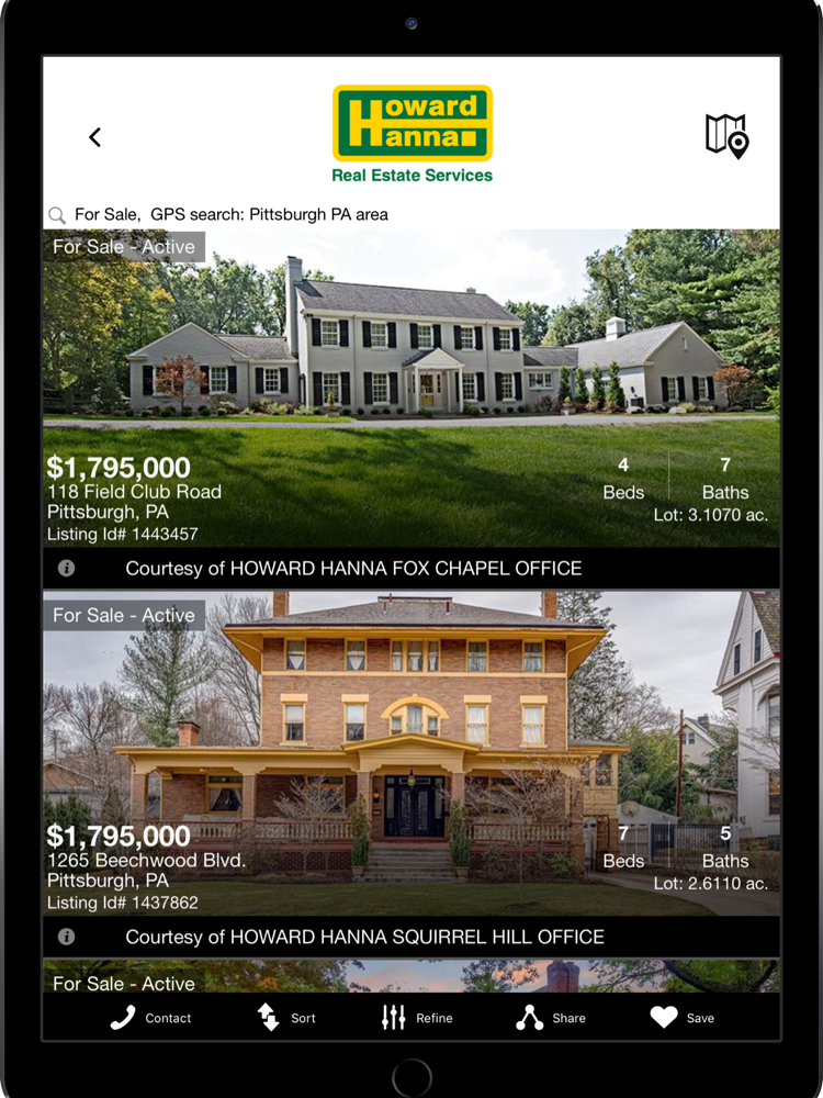 Howard Hanna Real Estate App for iPhone Free Download Howard Hanna